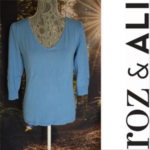Light Blue V-Neck